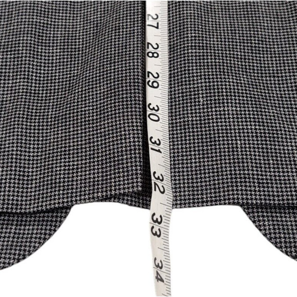 Jos A Bank Silk Wool Sport Coat Men's Size 42L Black White‎ Houndstooth 2 Button - Picture 16 of 16